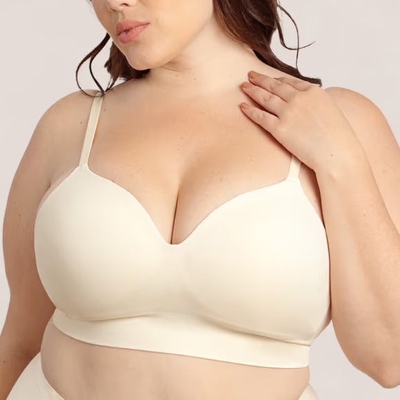 Shapermint Truekind® Supportive Comfort Wireless Shaping Bra Sz 4XL Chai - Picture 1 of 6